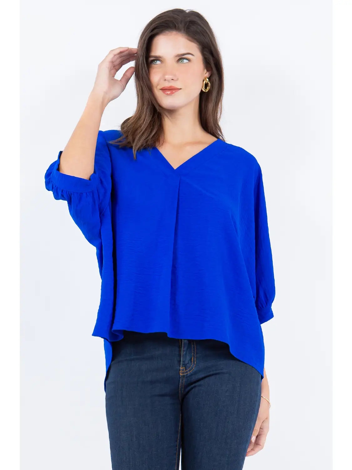 Royal Blue Blouse