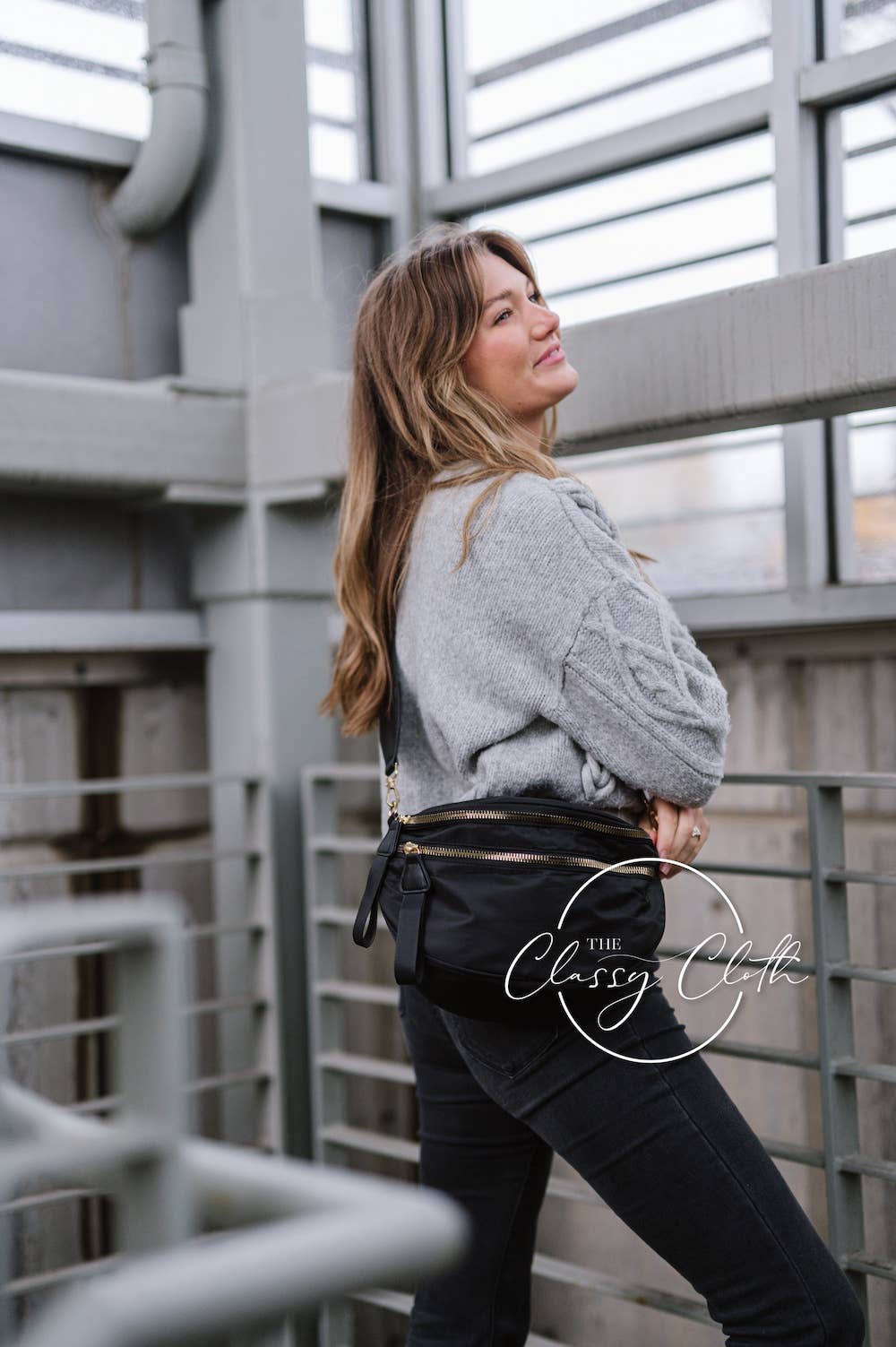 Fanny Pack Shoulder Sling Bag - Black