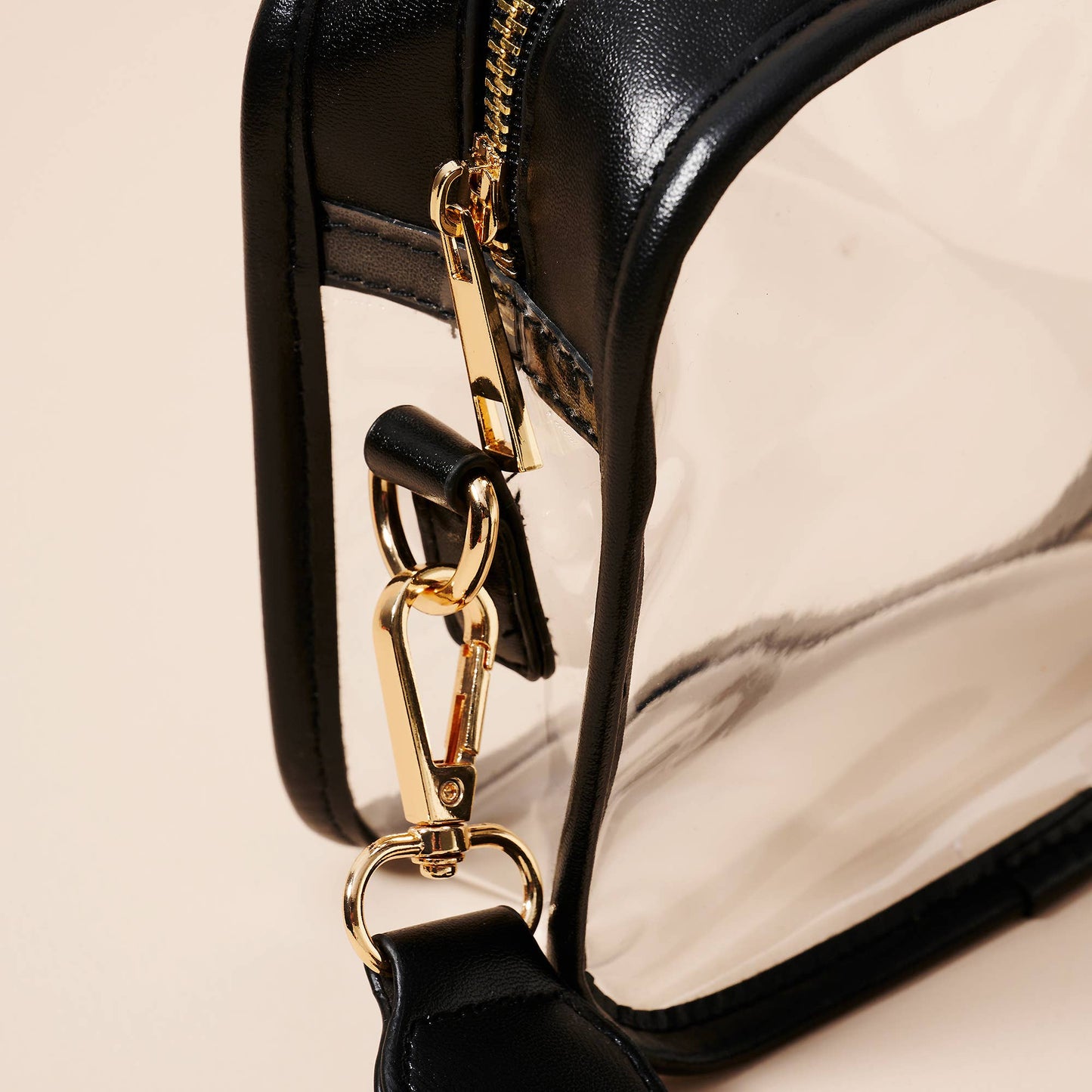 Clear Gameday Crossbody Bag – Stadium Approved: Black