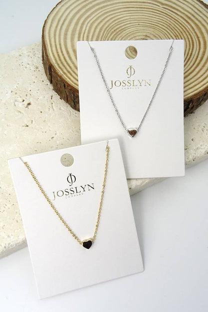 Classic Mini Heart Necklace: SILVER