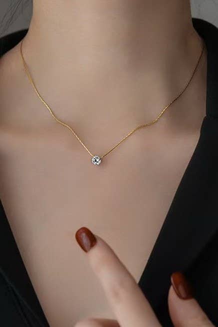 18K STAINLESS STEEL TARNISH FREE CLASSIC NECKLACE: GOLD