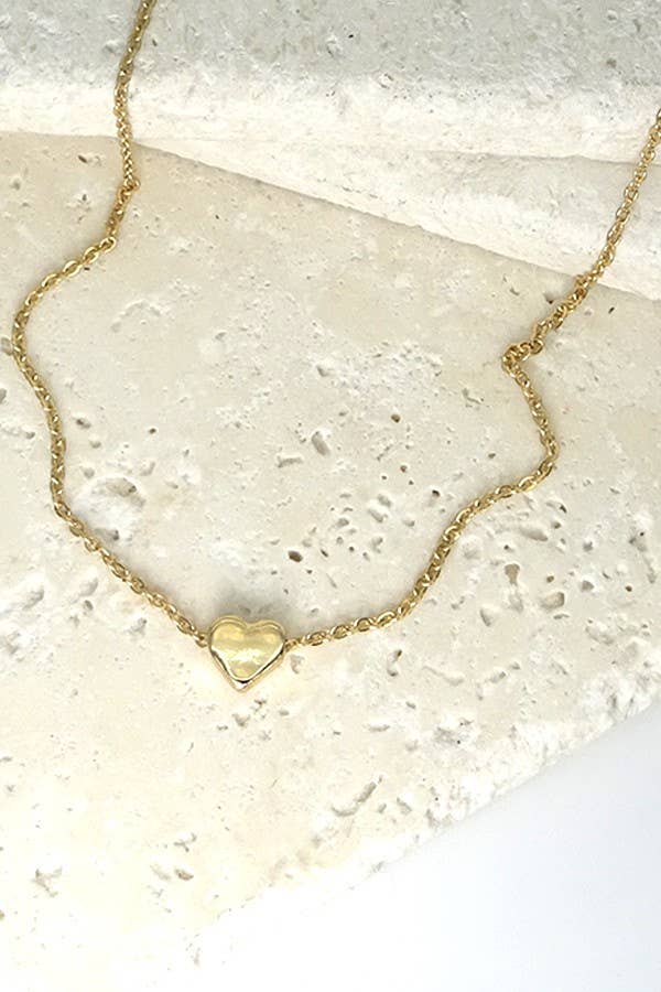 Classic Mini Heart Necklace: SILVER