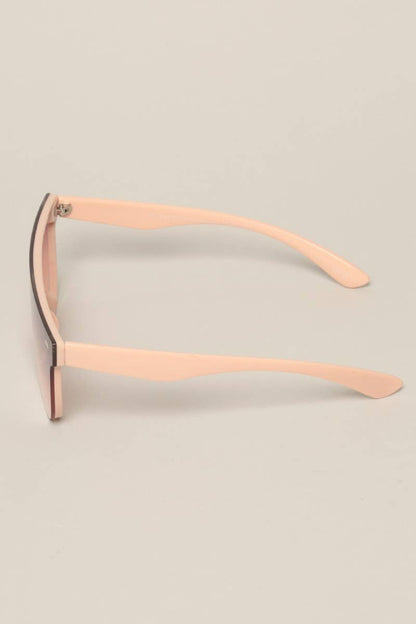 Women's Flat Top Shield Round Sunglasses