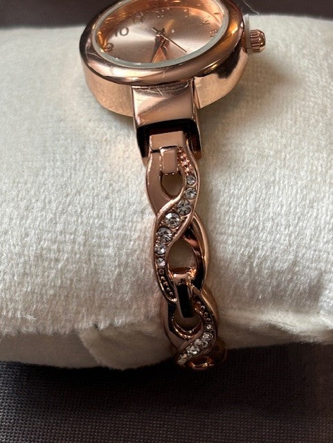 Rose Gold Twist Watch