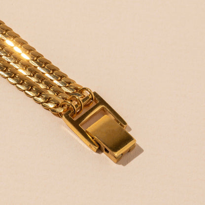 18K Gold Plated Stainless Steel Chain Bracelet