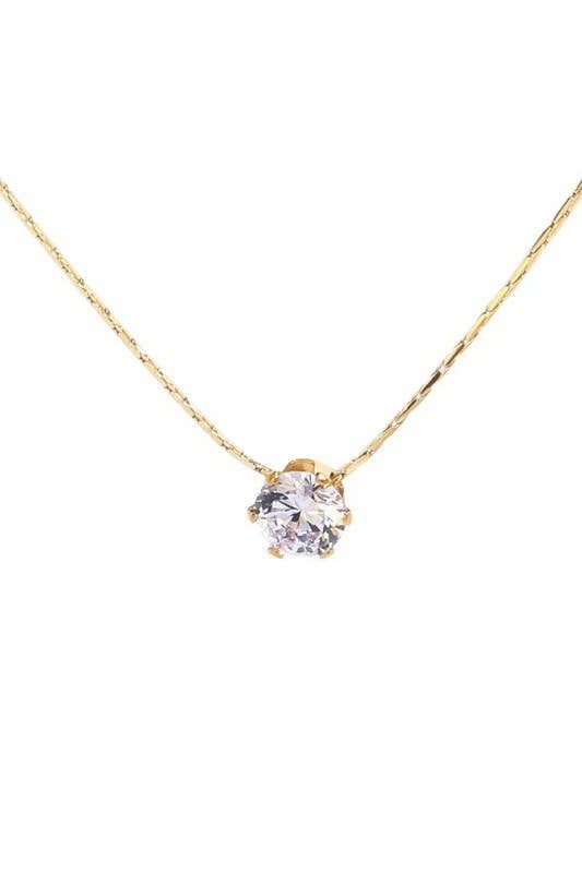 18K STAINLESS STEEL TARNISH FREE CLASSIC NECKLACE: GOLD