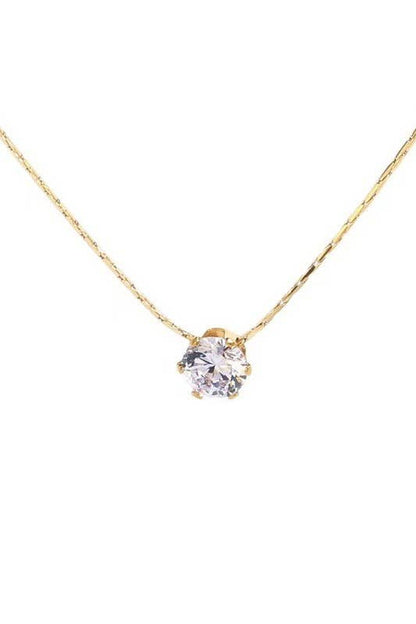 18K STAINLESS STEEL TARNISH FREE CLASSIC NECKLACE: GOLD