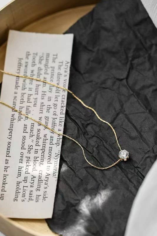 18K STAINLESS STEEL TARNISH FREE CLASSIC NECKLACE: GOLD