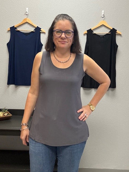 Layering Tank Top - Grey