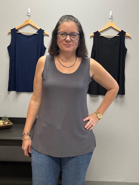 Layering Tank Top - Grey