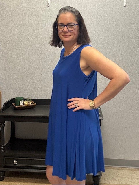 Sleeveless Dress - Royal