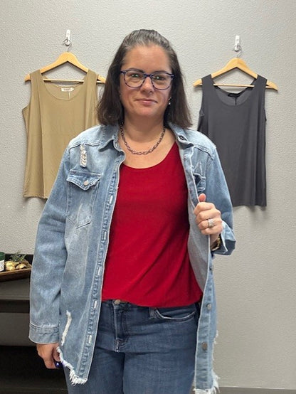 Layering Tank Top - Grey