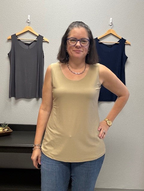 Layering Tank Top - Taupe
