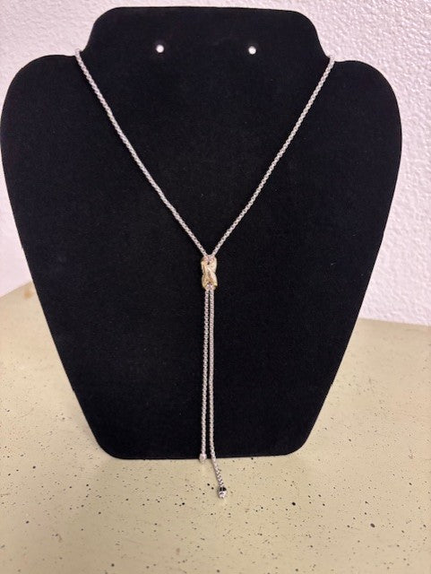 Two Tone Adjustable Necklace