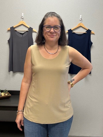 Layering Tank Top - Taupe