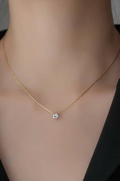 18K STAINLESS STEEL TARNISH FREE CLASSIC NECKLACE: GOLD