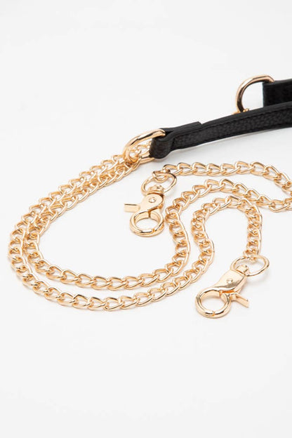 Solid Color Trim Clear Round Crossbody Bag: Black