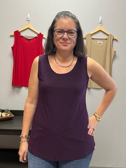 Layering Tank Top - Grape